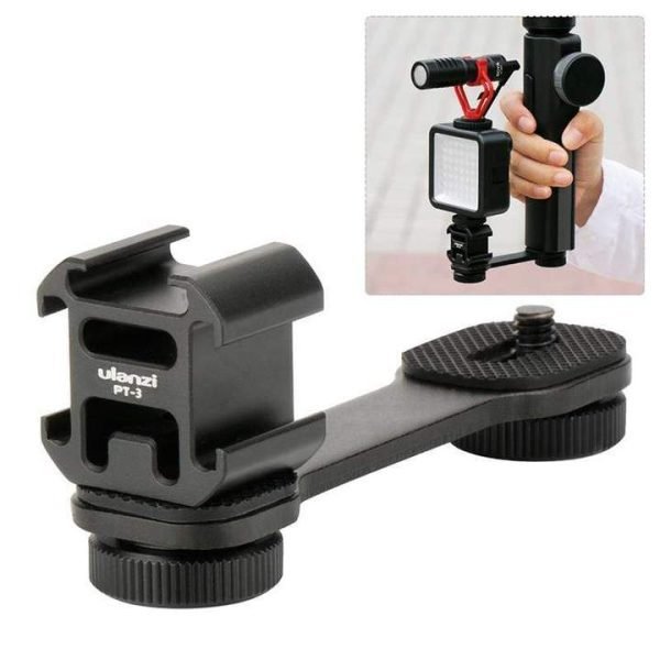Ulanzi PT-3-Triple-Cold-Shoe-Mount-Adapter