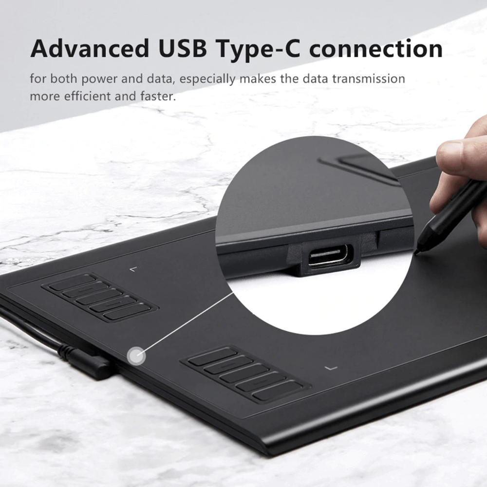 Parblo A610 Plus Digital Tablet Graphics Drawing Tablet-india-tiyana
