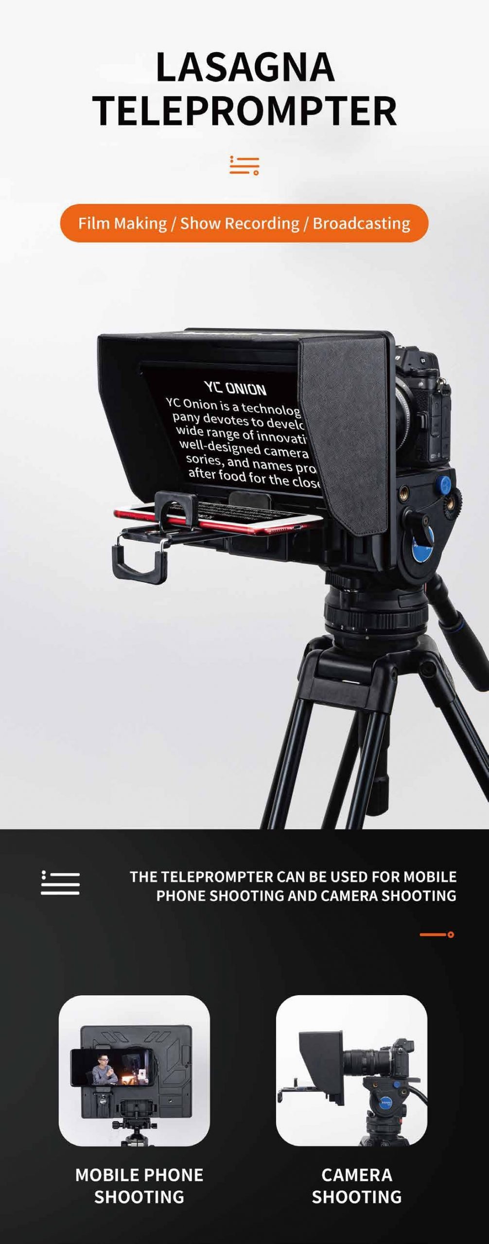 YC ONION LASAGNA TELEPROMPTER INDIA TIYANA