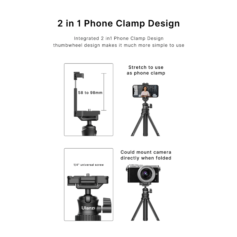 Ulanzi MT-34 Multi-functional Extendable Tripod india tiyana 8