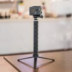 TELESIN TE-MNP-90T 90cm Carbon Fiber Extendable Selfie Monopod with Aluminum Tripod Stand india tiyana 17