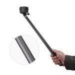 TELESIN 2.7M Long Carbon Fiber Handheld Selfie Stick Extendable Pole Monopod india tiyana 6