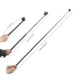 TELESIN 2.7M Long Carbon Fiber Handheld Selfie Stick Extendable Pole Monopod india tiyana 8