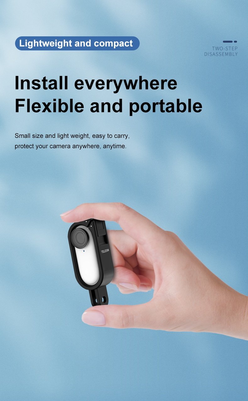 Telesin IS-CFR-001 Housing Camera frame for Insta360 Go2 india tiyana 22