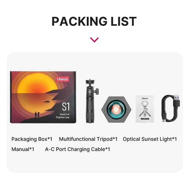 Ulanzi 2598 S1 Sunset Live Projection Lamp india tiyana 5