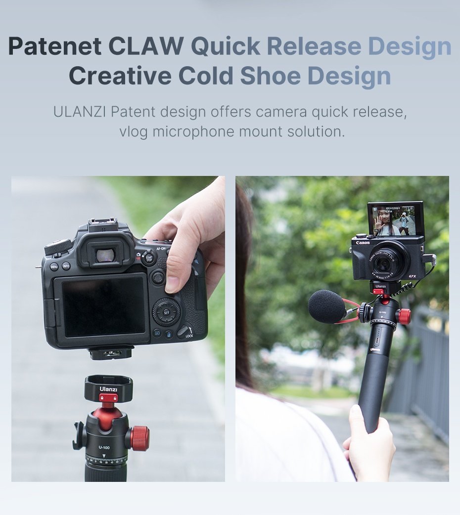 Ulanzi 2305 U-100 Claw Quick Release Pan Ballhead INDIA TIYANA 2
