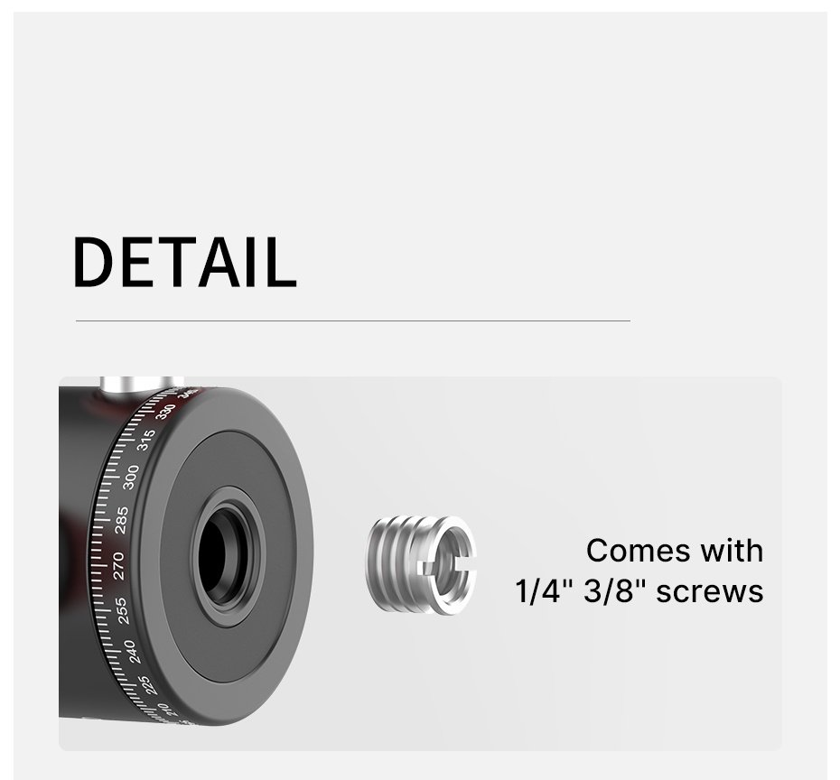 Ulanzi 2305 U-100 Claw Quick Release Pan Ballhead INDIA TIYANA 8