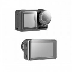 TELESIN OS-TFM-003 Tempered Glass Screen & Lens Protective Film Cover For DJI OSMO Action india tiyana 1