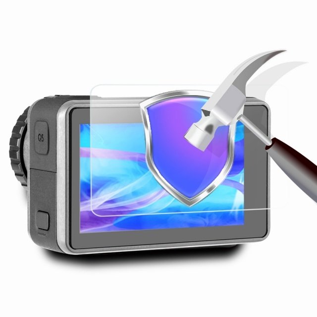 TELESIN OS-TFM-003 Tempered Glass Screen & Lens Protective Film Cover For DJI OSMO Action india tiyana 9`