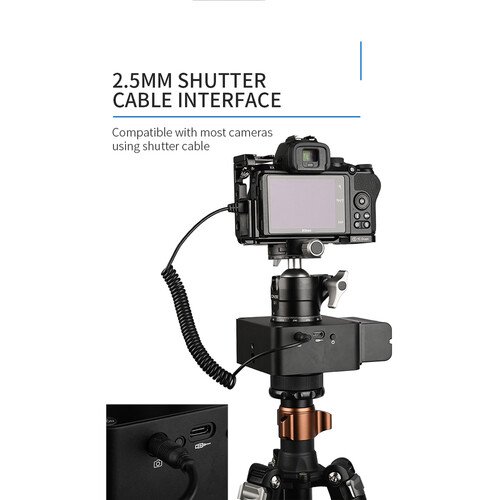 YC Onion Burger SE Electric Panoramic Tripod Head Pan Tilt Head Motorized APP Control for Time-lapse Video Phone Camera shooting
