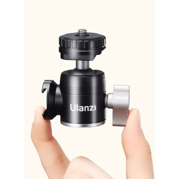 Ulanzi U-60 Dual Cold Shoe Ball Head-india-tiyana 2