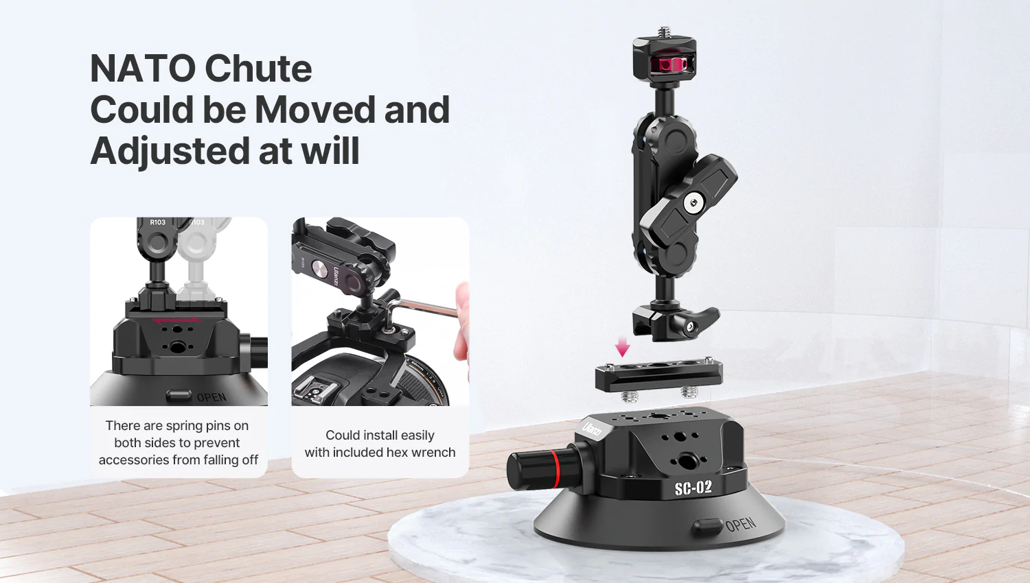 Ulanzi SC-02 Strong Suction Cup Mount (4.5")