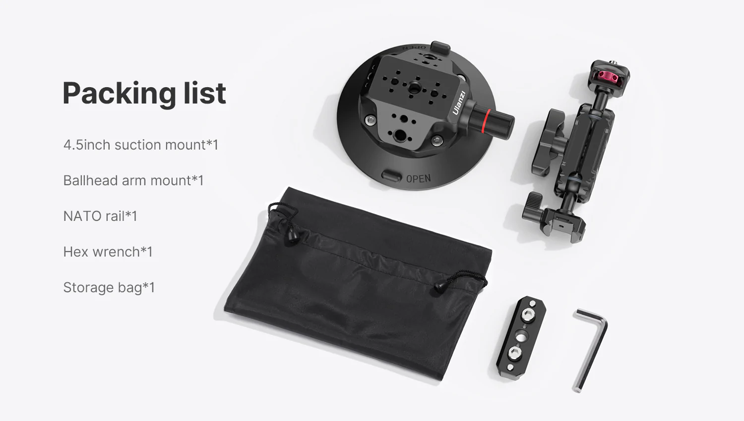 Ulanzi SC-02 Strong Suction Cup Mount (4.5")