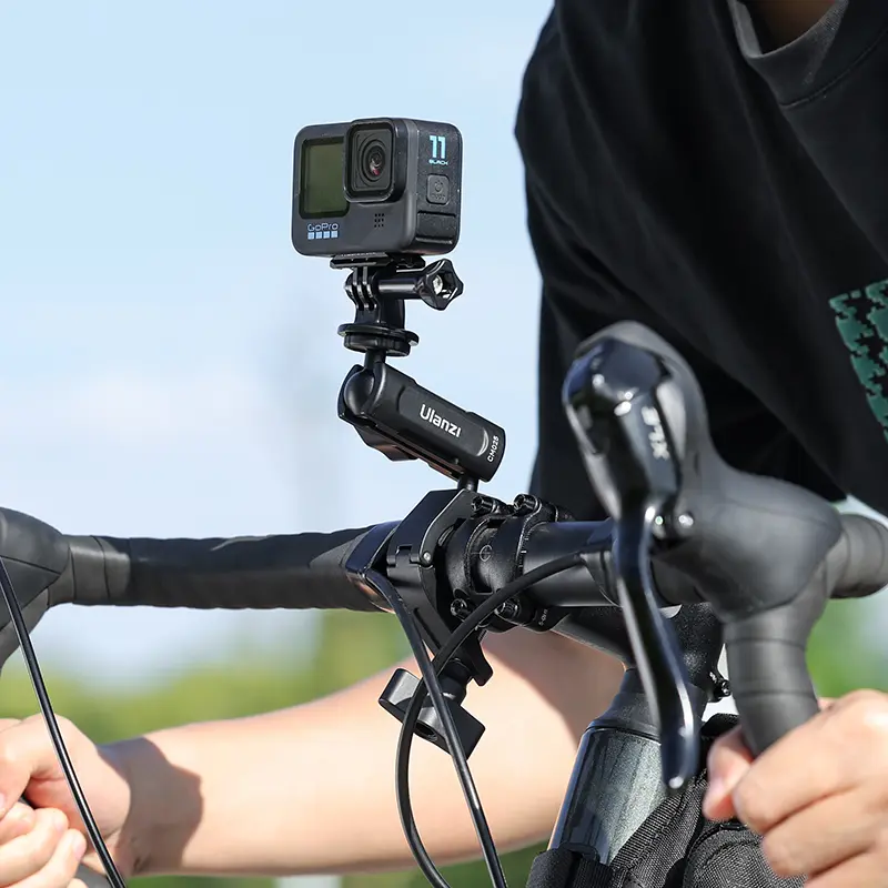 Adjustable 360 Degree Bike Handlebar Clamp Mount For Action Camera