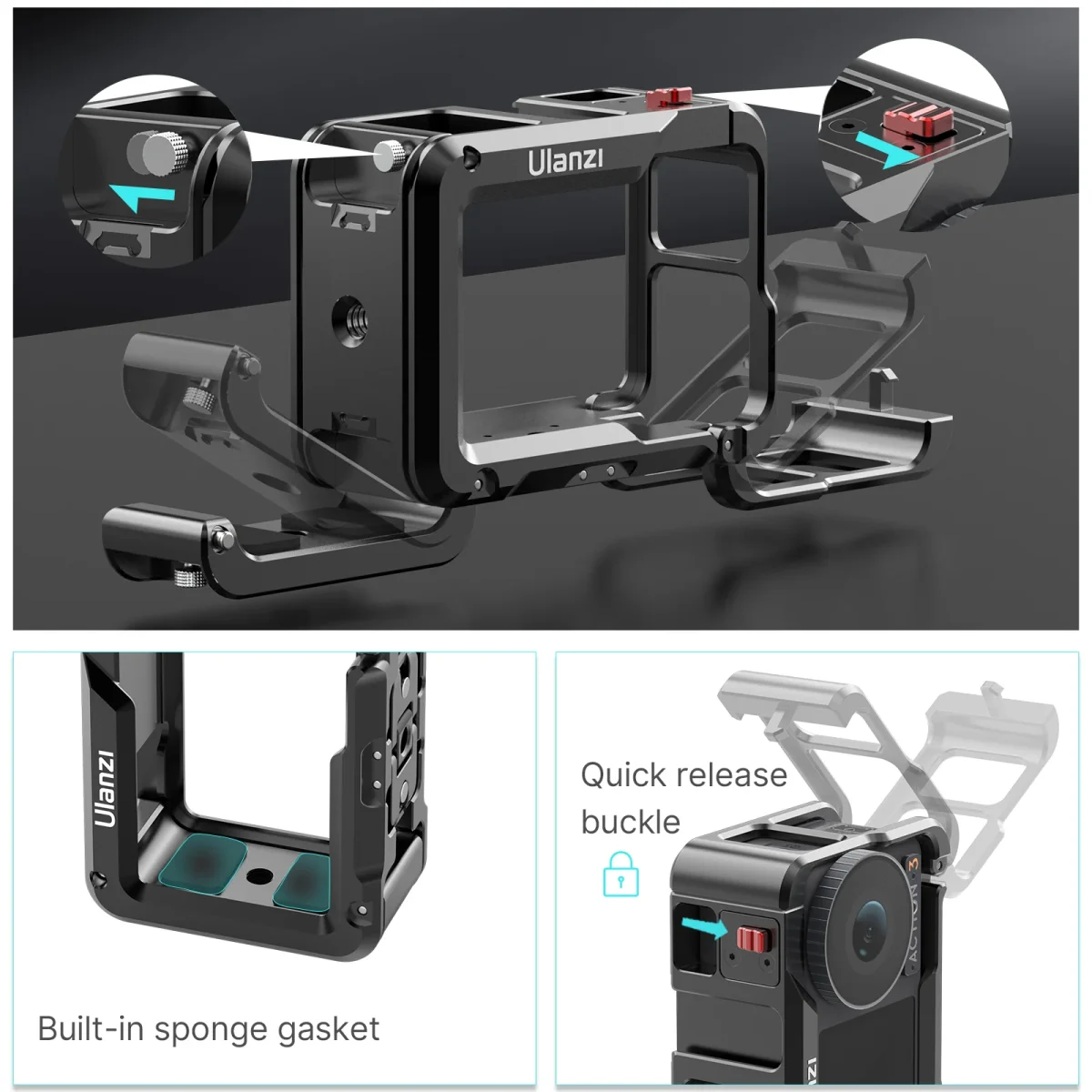 Ulanzi-Camera-Cage-For-DJI-Osmo-Action-43-OA-14-India-Tiyana