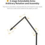 Ulanzi VIJIM LS08 Flexible Overhead Camera Mount Desk Stand-India-Tiyana