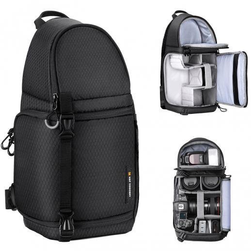 K&F Sling Bag 10L Urban Wander 02 (Black) - tiyana india - PI 1 K&F Sling Bag 10L Urban Wander 02 (Black)