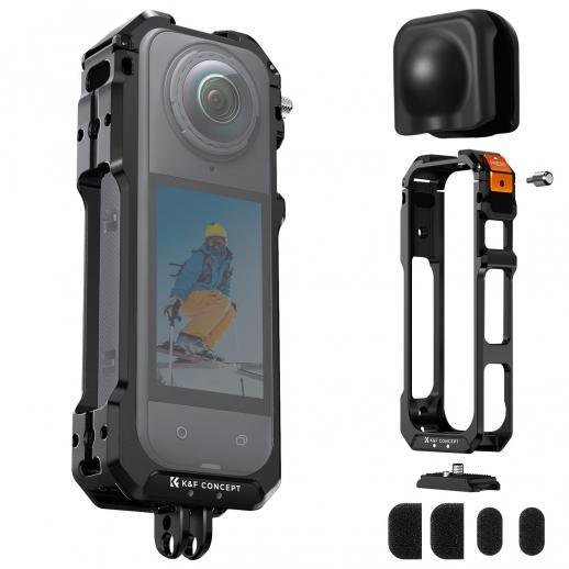 Concept Camera Cage for Insta360 X5 - tiyana india - PI 1 K&F Concept Camera Cage for Insta360 X5