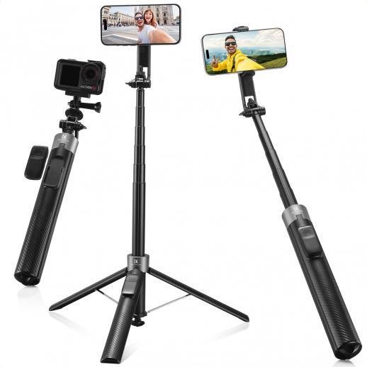 K&F 175cm Automatic Pop-Up Selfie Stick (MS-52) - tiyana india - PI 1 K&F 175cm Automatic Pop-Up Selfie Stick (MS-52)