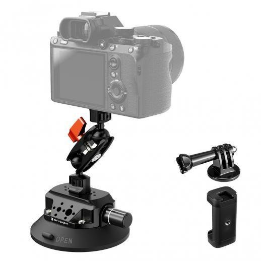 K&F 4.5 Vacuum Suction Cup Camera Mount with Magic Arm - tiyana india - PI 1 4.5 Vacuum Suction Cup Camera Mount with Magic Arm